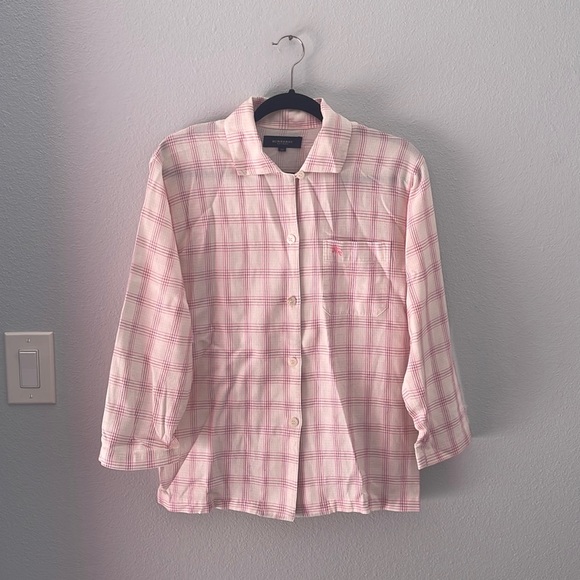 BURBERRY WOMENS PLAID BUTTON UP SHIRT - Picture 1 of 6